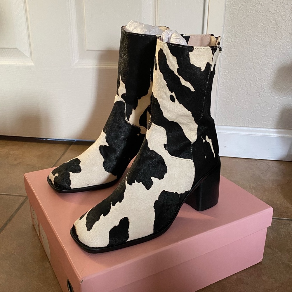 Intentionally Blank PG MOO Boots cow print